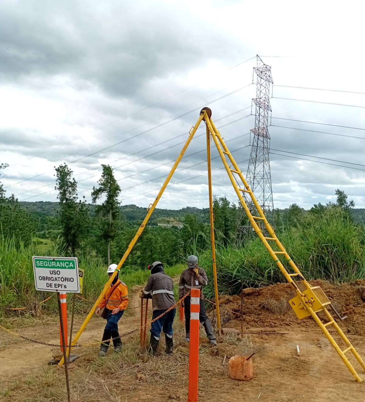 Equipamento de sondagem geotécnica